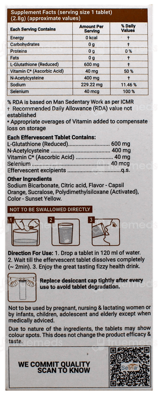 Glutone 1000 Effervescent Tablet 15